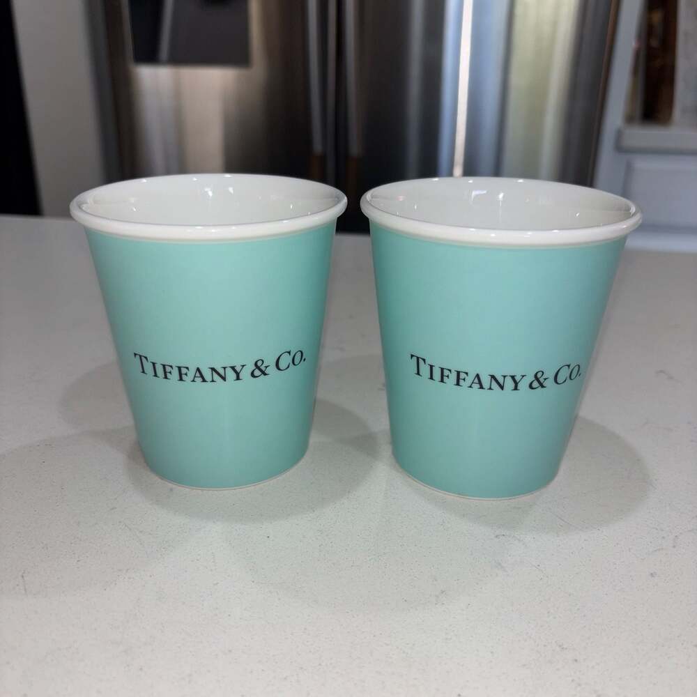 Tiffany & Co. Everyday Objects Espresso Cup in Bone China, Set of Two